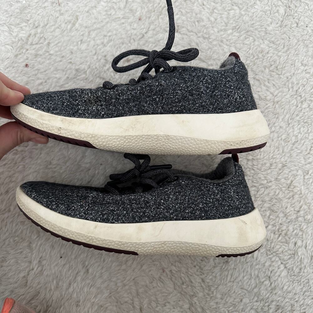 allbirds Charcoal Wool Runner Sneakers with Cream Sole - Picture 8 of 11